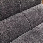 MAYEERTY Canapé sectionnel modulable personnalisable en velours, emballage compressé, canapé moderne bicolore