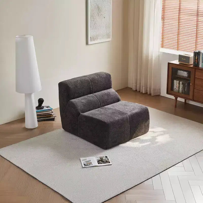MAYEERTY Canapé sectionnel modulable personnalisable en velours, emballage compressé, canapé moderne bicolore