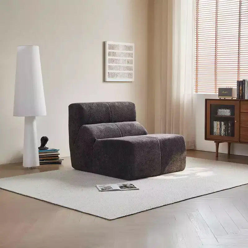 MAYEERTY Canapé sectionnel modulable personnalisable en velours, emballage compressé, canapé moderne bicolore
