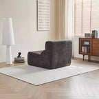MAYEERTY Canapé sectionnel modulable personnalisable en velours, emballage compressé, canapé moderne bicolore