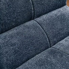 MAYEERTY Canapé sectionnel modulable personnalisable en velours, emballage compressé, canapé moderne bicolore