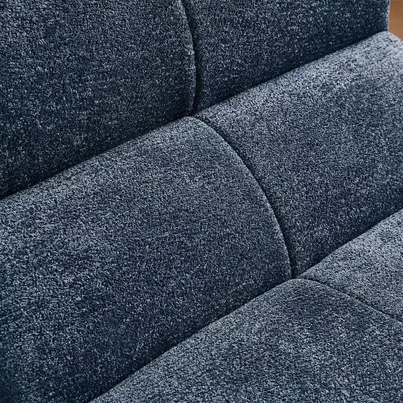MAYEERTY Canapé sectionnel modulable personnalisable en velours, emballage compressé, canapé moderne bicolore
