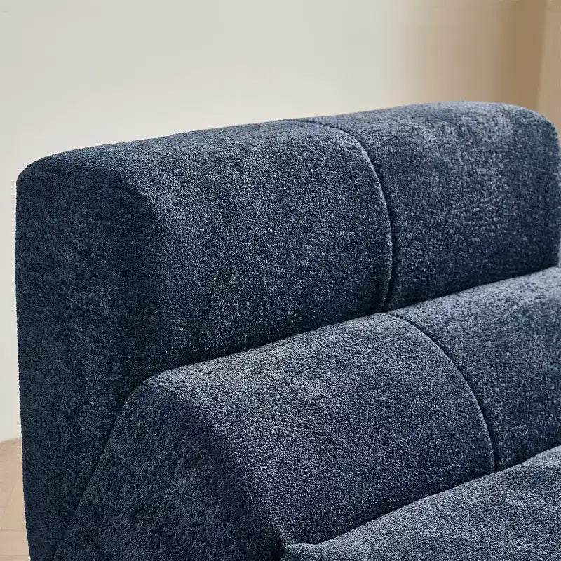 MAYEERTY Canapé sectionnel modulable personnalisable en velours, emballage compressé, canapé moderne bicolore