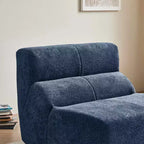 MAYEERTY Canapé sectionnel modulable personnalisable en velours, emballage compressé, canapé moderne bicolore