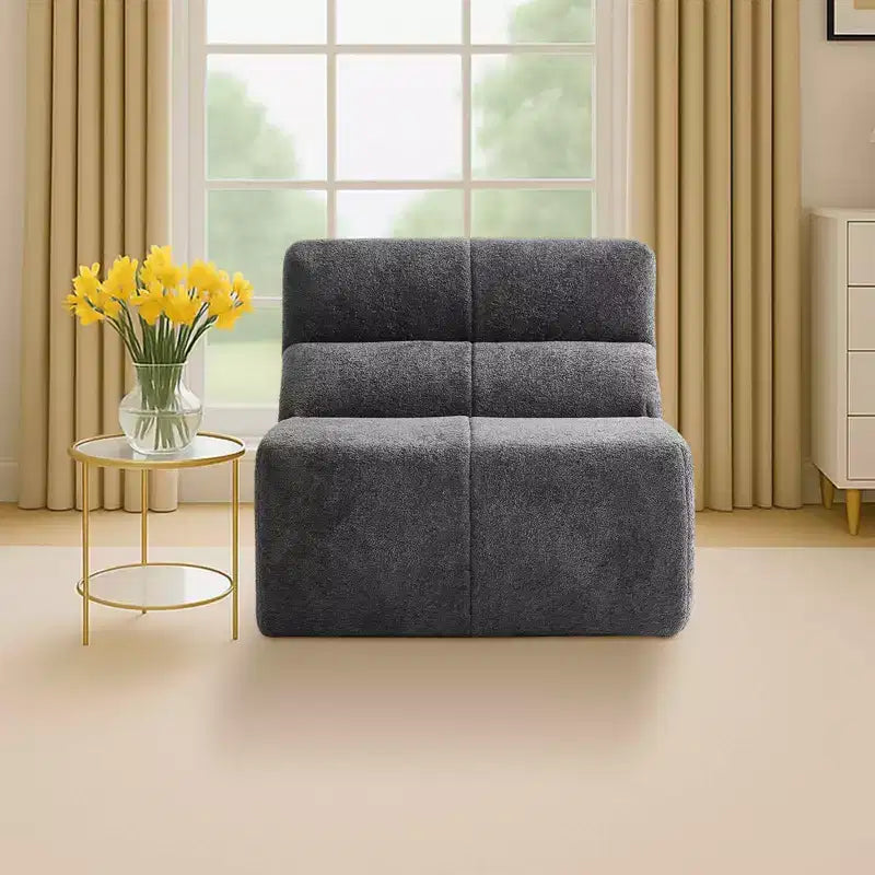 MAYEERTY Modular Customizable Velvet Sectional Sofa Compressed Packaging Color-Block Modern Couch