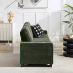 GDFStudio Everly 84 Corduroy Couch with Built-In Cup Holders