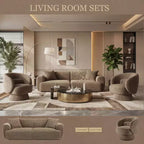 91 Modern Sofa Couch, Comfy Deep Seat Teddy Cloud Sofa, Upholstered 3-Seater Boucle Couch, Oversized Loveseat for Living Room, Bedroom