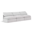 Meridian Furniture Indulge Cream Velvet Modular Sofa