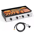 Karl Home 4-Burner 40000 BTU Propane Flat Top Tabletop Outdoor Griddle