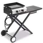 Karl Home 2-Burner 20000 BTU Foldable Propane Griddle with Wheels