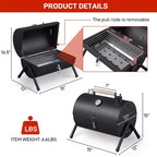 Barbecue portable au charbon de bois Karl Home 15 po