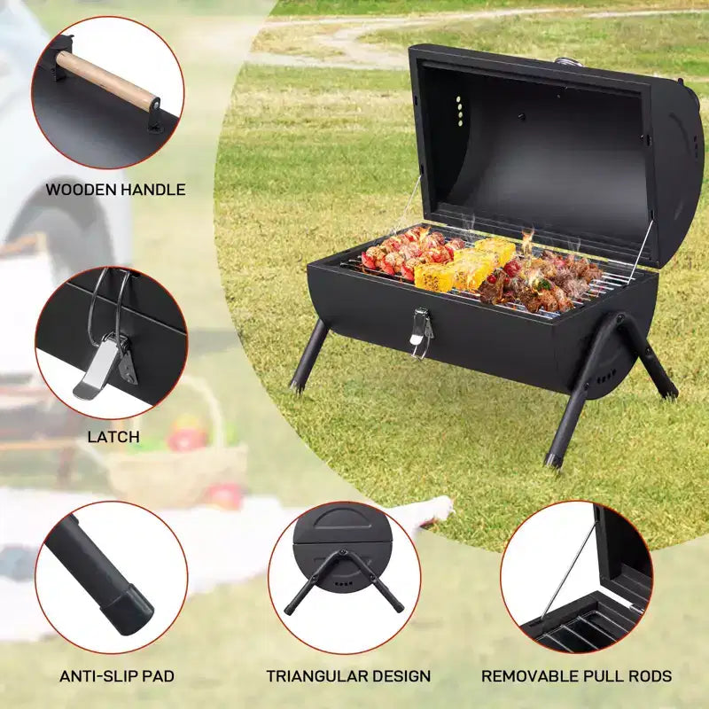 Barbecue portable au charbon de bois Karl Home 15 po
