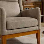 Modern Accent Wingback Chair,Polyester Blend High Back Reading Chair ,Upholstered Armchair Club Chair