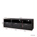 70.87 TV Stand with 3 Storage Spaces & 3 Drawers