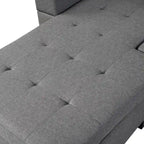 Modern 4-Seat L-Shaped Sectional Sofa with Lounge Chaise