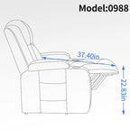 Infinite Position Power Lift Recliner Chair for Elderly, with 8-Point Vibration Massage and Lumbar Heating, USB Charging Port