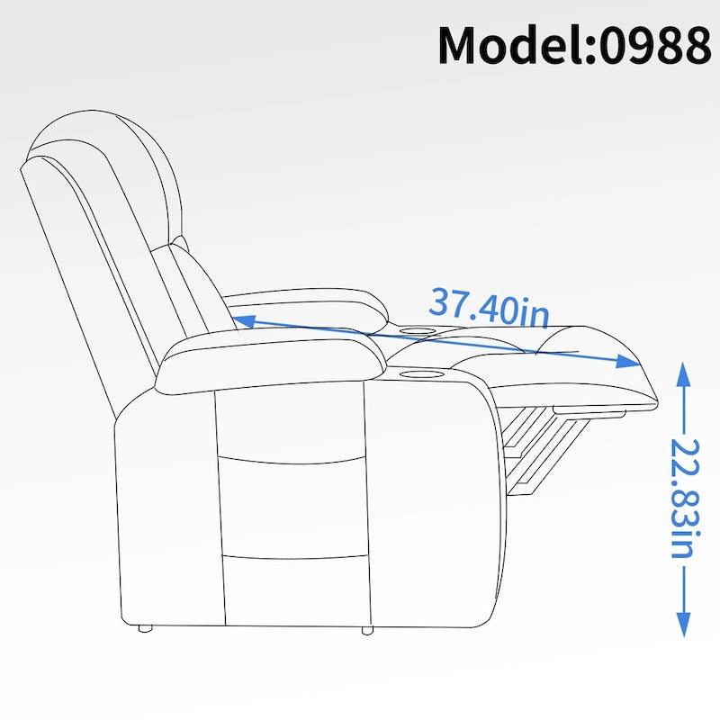 Infinite Position Power Lift Recliner Chair for Elderly, with 8-Point Vibration Massage and Lumbar Heating, USB Charging Port