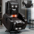 Infinite Position Power Lift Recliner Chair for Elderly, with 8-Point Vibration Massage and Lumbar Heating, USB Charging Port