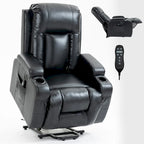 Infinite Position Power Lift Recliner Chair for Elderly, with 8-Point Vibration Massage and Lumbar Heating, USB Charging Port