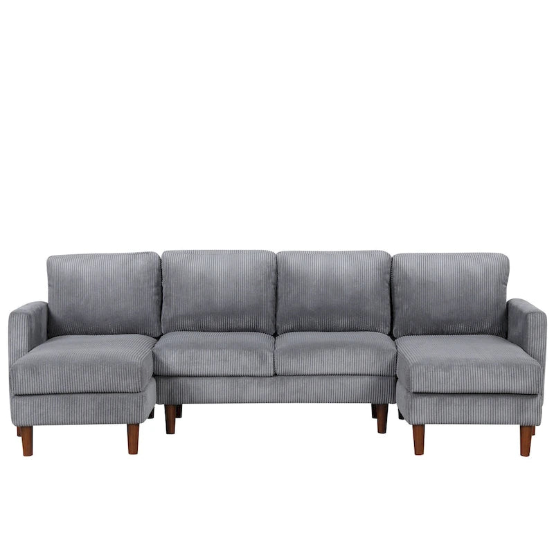 U-shaped Sponge-filled Cushion Combination Sofa
