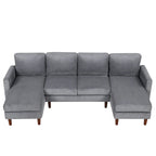 U-shaped Sponge-filled Cushion Combination Sofa