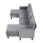 U-shaped Sponge-filled Cushion Combination Sofa