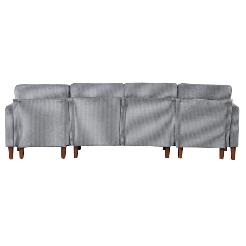 U-shaped Sponge-filled Cushion Combination Sofa