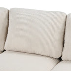 U-shaped Sponge-filled Cushion Combination Sofa