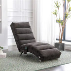 Chaise longue de massage intérieure en lin