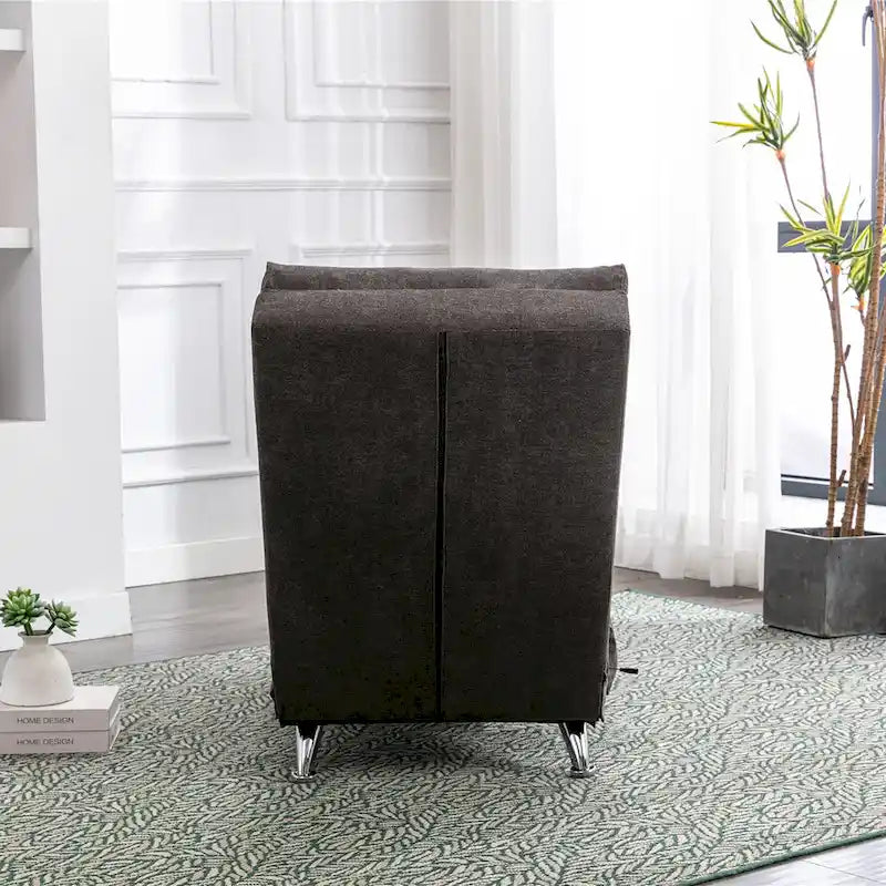 Chaise longue de massage intérieure en lin