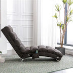 Chaise longue de massage intérieure en lin