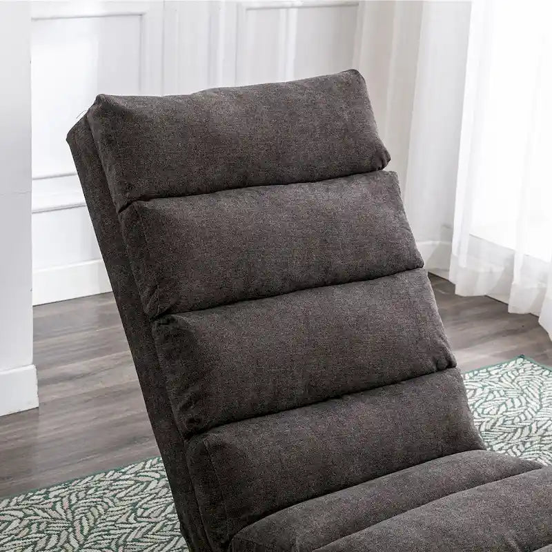 Chaise longue de massage intérieure en lin