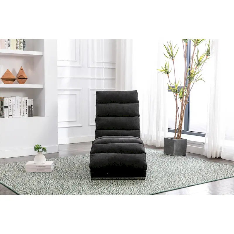 Chaise longue de massage intérieure en lin