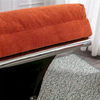 Chaise longue de massage intérieure en lin