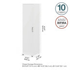 Universal Tall Narrow Storage Cabinet by Bush Business Furniture
