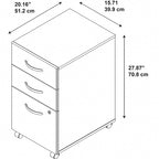 Series C 3 Drawer Mobile File Cabinet by Bush Business Furniture