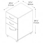 Series C 3 Drawer Mobile File Cabinet by Bush Business Furniture