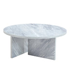 Table basse ronde moderne en MDF, table de salon durable