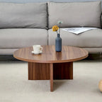 Table basse ronde moderne en MDF, table de salon durable