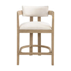 Ensemble de bar 5 pièces Netia à hauteur de comptoir avec chaises rembourrées en bouclette et piètement de table en métal par Christopher Knight Home