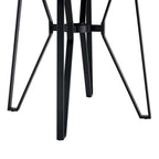 Ensemble de bar 5 pièces Netia à hauteur de comptoir avec chaises rembourrées en bouclette et piètement de table en métal par Christopher Knight Home