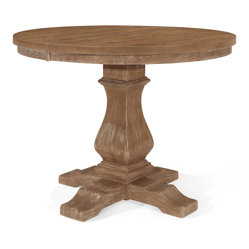 Fescue Fabric and Rubberwood 5 Piece Dining Set by Christopher Knight Home