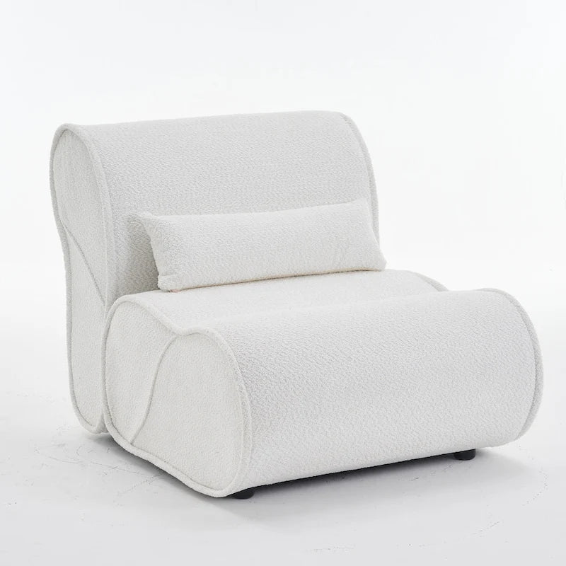 GDFStudio - Amelia Timeless Fabric Recliner with Ergonomic Design and Matching Pillows
