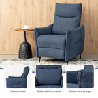 Glitzhome Lot de 2 fauteuils inclinables 41H en tissu avec dossier ergonomique segmenté