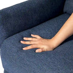 Glitzhome Lot de 2 fauteuils inclinables 41H en tissu avec dossier ergonomique segmenté