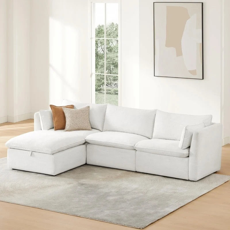 Canapés modulables d'angle Cypress avec pouf