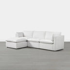 Canapés modulables d'angle Cypress avec pouf