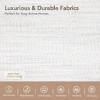 Canapés modulables d'angle Cypress avec pouf