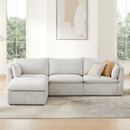 Canapés modulables d'angle Cypress avec pouf