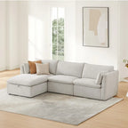 Canapés modulables d'angle Cypress avec pouf